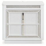 Chalanna White Upholstered Panel Storage Bedroom Set by Ashley at Eve Furniture