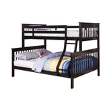Chapman Black Twin Over Full Bunk Bed by Coaster at Eve Furniture