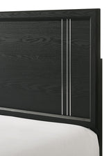 Charlie Charcoal King Panel Bed by Crown Mark at Eve Furniture