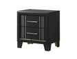 Charlie Charcoal Nightstand by Crown Mark at Eve Furniture