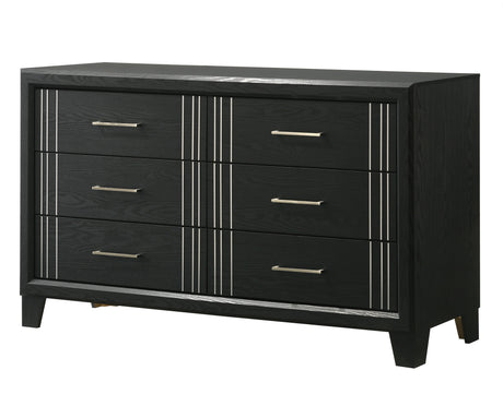Charlie Charcoal Panel Bedroom Set by Crown Mark at Eve Furniture