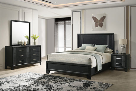 Charlie Charcoal Panel Bedroom Set by Crown Mark at Eve Furniture