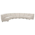 Charlotte Ivory 8-piece Upholstered Curved Modular Sectional Sofa by Coaster at Eve Furniture