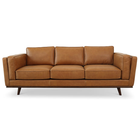 Chase Mid Century Modern Genuine Leather Sofa by Ashcroft Imports at Eve Furniture