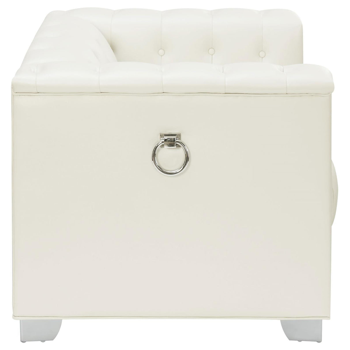 Chaviano Pearl White Tufted Upholstered Chair by Coaster at Eve Furniture