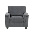 Chelsea Dark Gray Chair by Homelegance at Eve Furniture