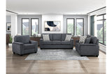 Chelsea Dark Gray Loveseat by Homelegance at Eve Furniture