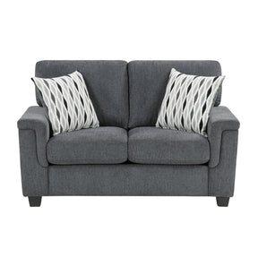 Chelsea Dark Gray Loveseat by Homelegance at Eve Furniture