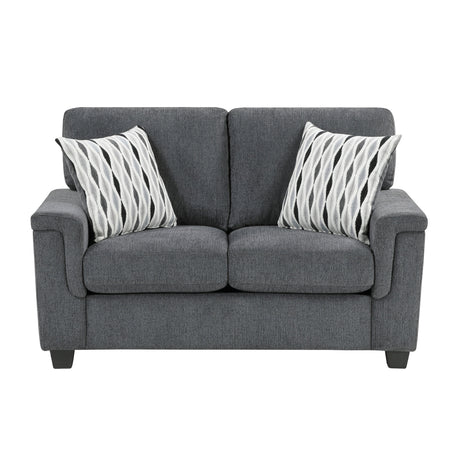 Chelsea Dark Gray Loveseat by Homelegance at Eve Furniture