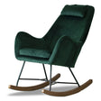 Chelsea Green Velvet Rocking Chair by Ashcroft Imports at Eve Furniture
