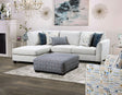 Chepstow Sectional In Cream by Furniture of America at Eve Furniture