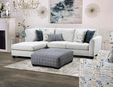 Chepstow Sectional In Cream by Furniture of America at Eve Furniture