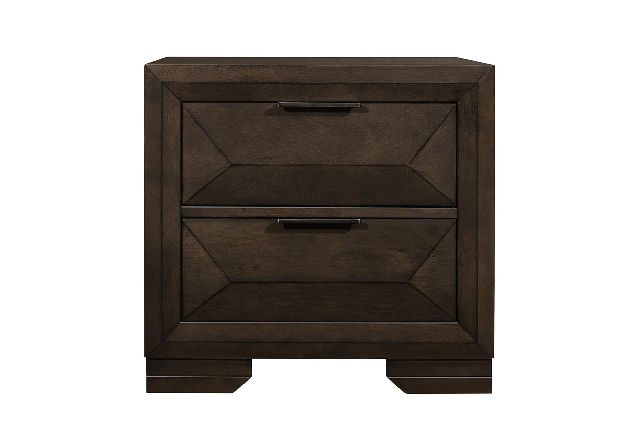 Chesky Warm Espresso Bookcase Storage Platform Bedroom Set by Homelegance at Eve Furniture