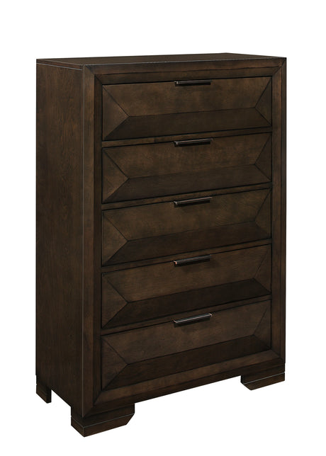 Chesky Warm Espresso Bookcase Storage Platform Bedroom Set by Homelegance at Eve Furniture