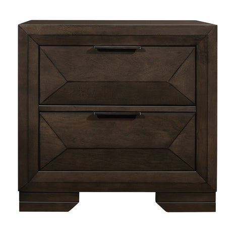 Chesky Warm Espresso Nightstand by Homelegance at Eve Furniture