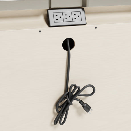 Chevanna Platinum 5-Piece King LED Upholstered Panel Bedroom Set by Ashley at Eve Furniture