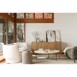 Chloe White Coffee Table by Moe's Home at Eve Furniture