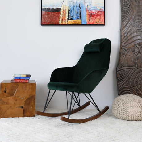 Chloe Mid Century Modern Rocker Livingroom And Bedroom Chair by Ashcroft Imports at Eve Furniture