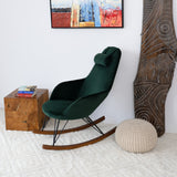 Chloe Mid Century Modern Rocker Livingroom And Bedroom Chair by Ashcroft Imports at Eve Furniture