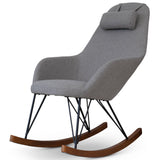 Chloe Mid Century Modern Rocker Livingroom And Bedroom Chair by Ashcroft Imports at Eve Furniture