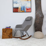 Chloe Mid Century Modern Rocker Livingroom And Bedroom Chair by Ashcroft Imports at Eve Furniture