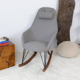 Chloe Mid Century Modern Rocker Livingroom And Bedroom Chair by Ashcroft Imports at Eve Furniture