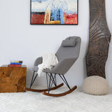 Chloe Mid Century Modern Rocker Livingroom And Bedroom Chair by Ashcroft Imports at Eve Furniture