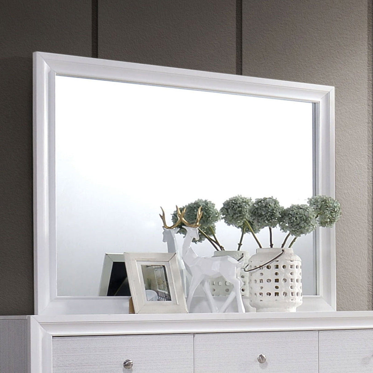 Chrissy White Mirror by Furniture of America at Eve Furniture