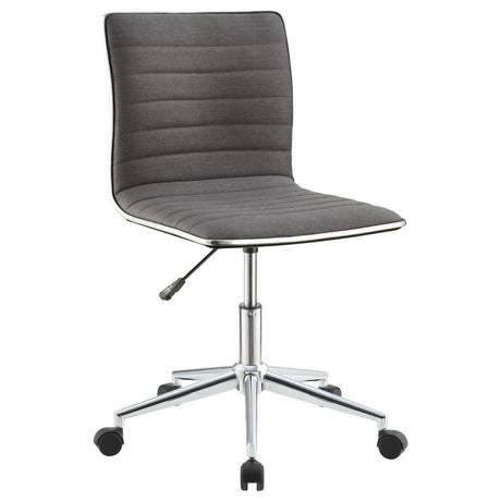 Chryses Gray and Chrome Adjustable Height Office Chair by Coaster at Eve Furniture