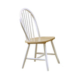Cinder Natural Brown/White Windsor Side Chairs, Set of 4 by Coaster at Eve Furniture