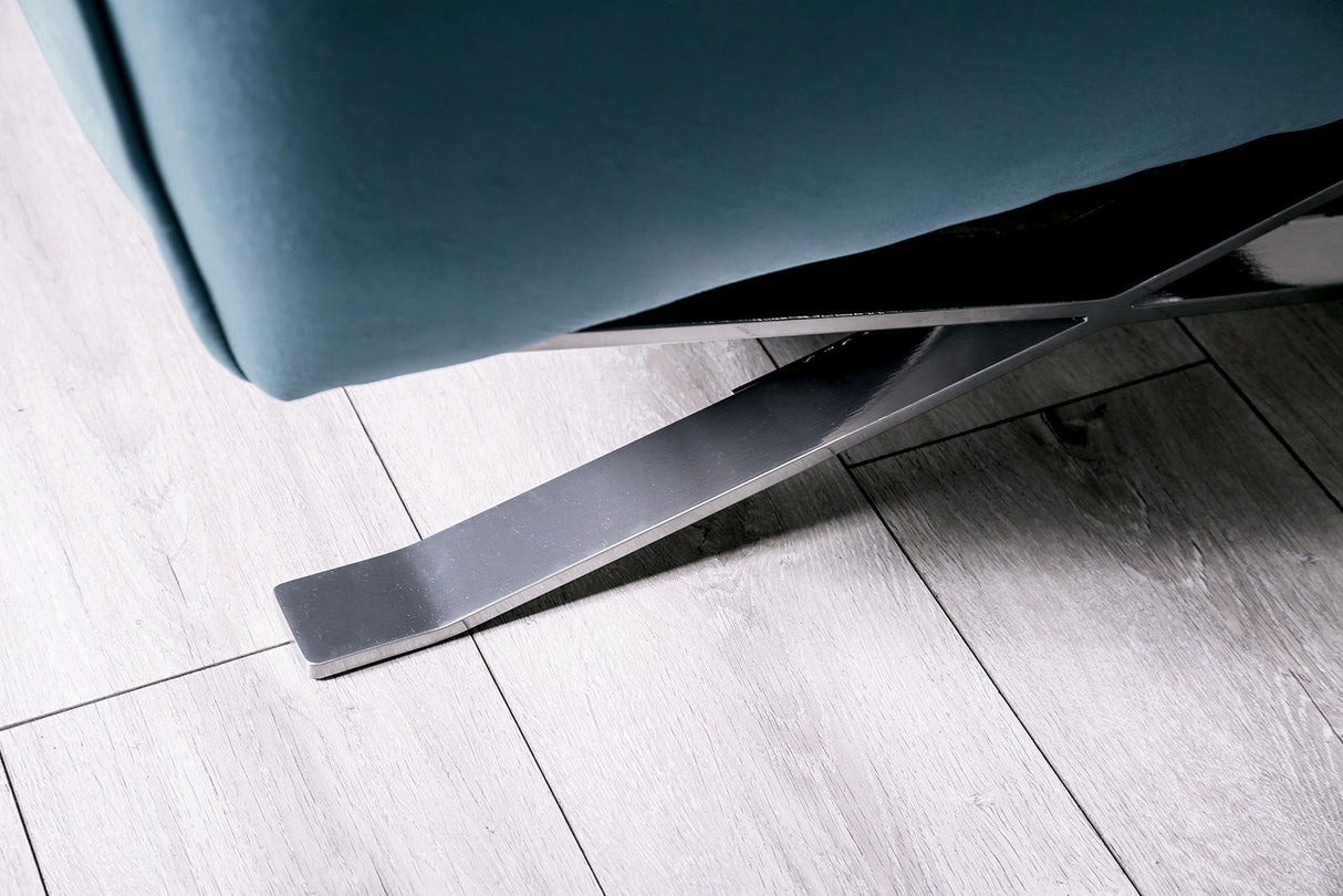 Civellutino Teal Chair by Furniture of America at Eve Furniture