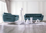 Civellutino Teal Loveseat by Furniture of America at Eve Furniture