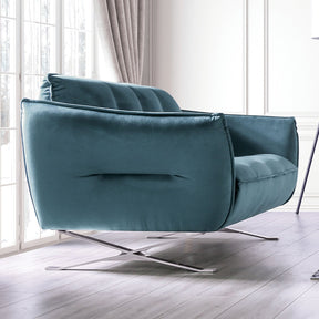 Civellutino Teal Loveseat by Furniture of America at Eve Furniture