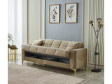 Clara 4-pieces (Sofa & Loveseat & 2 Chair) Livingroom Set Beige - Clearance