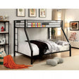 Claren Black Twin XL/Queen Bunk Bed by Furniture of America at Eve Furniture