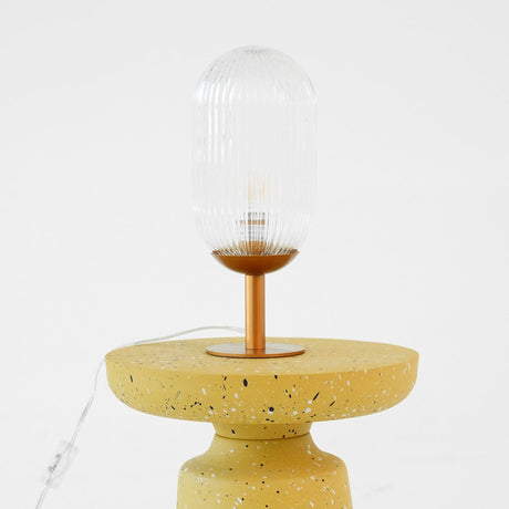 Clario Bronze Clear Glass Table Lamp by Ashcroft Imports at Eve Furniture