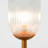 Clario Bronze Clear Glass Table Lamp by Ashcroft Imports at Eve Furniture