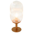 Clario Bronze Clear Glass Table Lamp by Ashcroft Imports at Eve Furniture