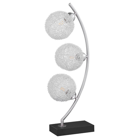 Claudia Black 30-inch Woven Spherical Metal Table Lamp by Coaster at Eve Furniture