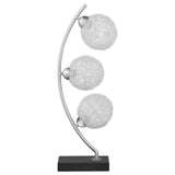 Claudia Black 30-inch Woven Spherical Metal Table Lamp by Coaster at Eve Furniture