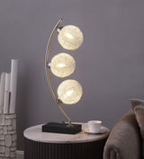 Claudia Black 30-inch Woven Spherical Metal Table Lamp by Coaster at Eve Furniture