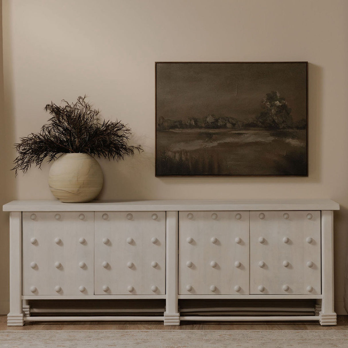 Clement Whitewashed Sideboard by Moe's Home at Eve Furniture
