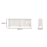 Clement Whitewashed Sideboard by Moe's Home at Eve Furniture