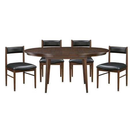 Clive Cherry Extendable Dining Set by Homelegance at Eve Furniture