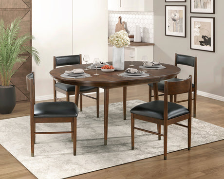 Clive Cherry Extendable Dining Set by Homelegance at Eve Furniture