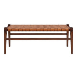 Cody Tan Leather Bench by Ashcroft Imports at Eve Furniture