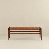 Cody Tan Leather Bench by Ashcroft Imports at Eve Furniture