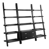 Colella Cappuccino 3-Piece Storage Ladder Bookcase Set by Coaster at Eve Furniture