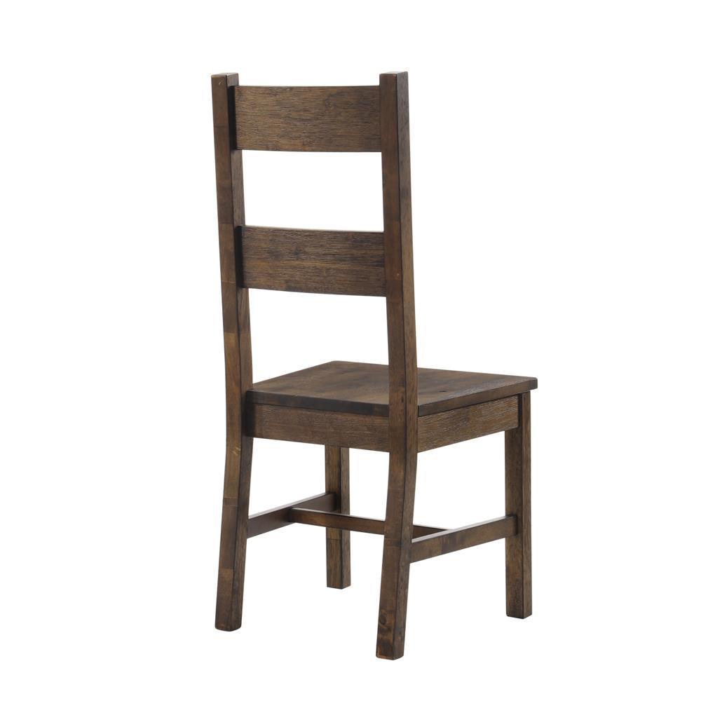Coleman Rustic Golden Brown Dining Side Chairs, Set of 2 by Coaster at Eve Furniture