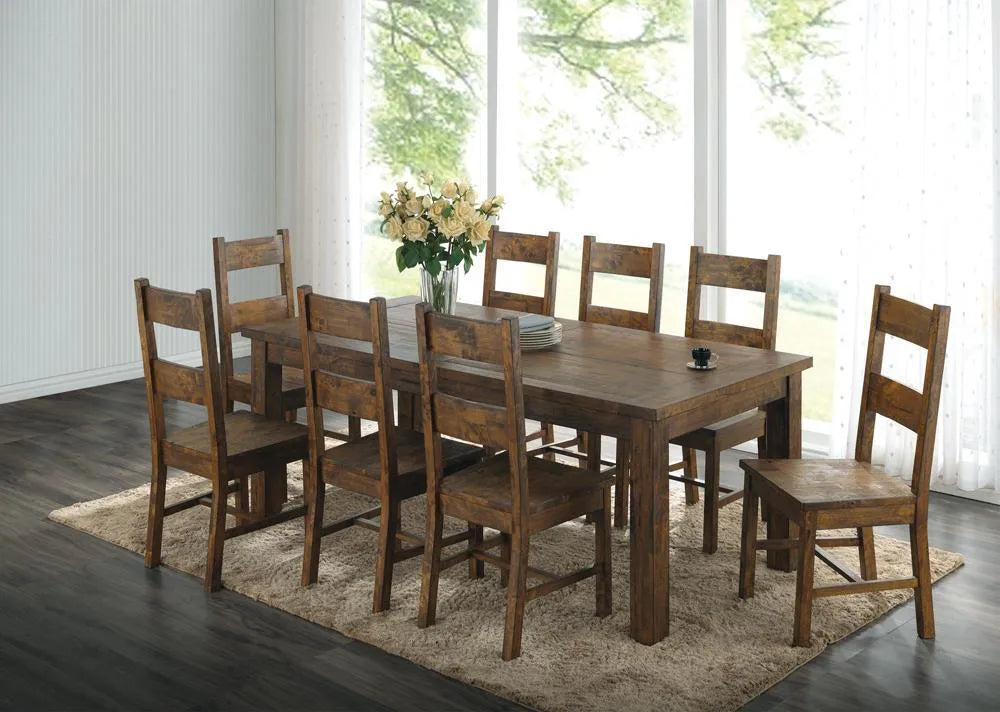 Coleman Rustic Golden Brown Dining Side Chairs, Set of 2 by Coaster at Eve Furniture